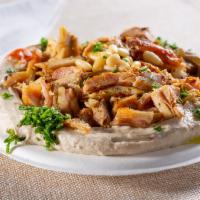  Shawarma Hummus  · Your Choice of Shawarma Beef or Chicken added on top of our delicious Hummus, Tomato, Onion ...