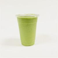 Green Goddess Smoothie · Green apple, cucumber, kiwi, lime, avocado and spinach.