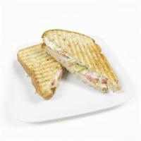 Turkey Delight Sandwich · Sliced turkey, lettuce, tomatoes and light mayonnaise.