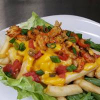 Crawfish Loaded Fries · Substitute fried, grilled, or fried hard for no charge. Add proteins for an additional charge.