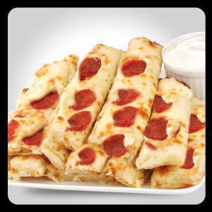 Stuffed Cheesy Pepperoni Bread · Served with a side of pizza sauce and ranch.