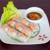S. Fresh Spring Rolls with Lettuce · With shrimp and pork. 3 rolls.