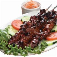 Chicken Barbeque · Chicken barbeque on a skewer based with our own special sauce.