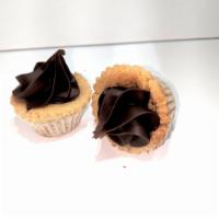 Peanut Butter Cups · peanut butter cookie cup filled with chocolate ganache