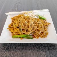 Pad Thai Chicken  · Served with crushed peanuts.