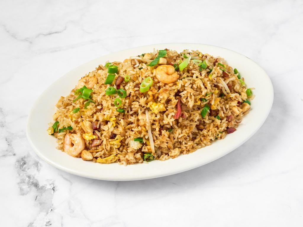House Special Fried Rice · Pork, chicken, and shrimp.