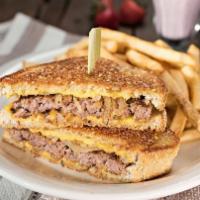Patty Melt · Sauteed onions and American cheese on grilled rye bread.
