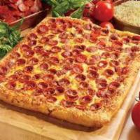 Big Square Deal Pizza · 16 slices.