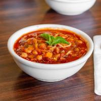 Minestrone Soup – Vegan · Minestrone soup is an Italian classic, made with fresh seasonal vegetables, pasta, vegetable...