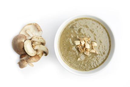 Cold Magic Mushroom Soup · Delicious, earthy blend of potent plant compounds from medicinal mushroom and antioxidant rich herbs.
