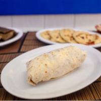 Beef and Bean Burrito · Ground Beef,Beans and rice