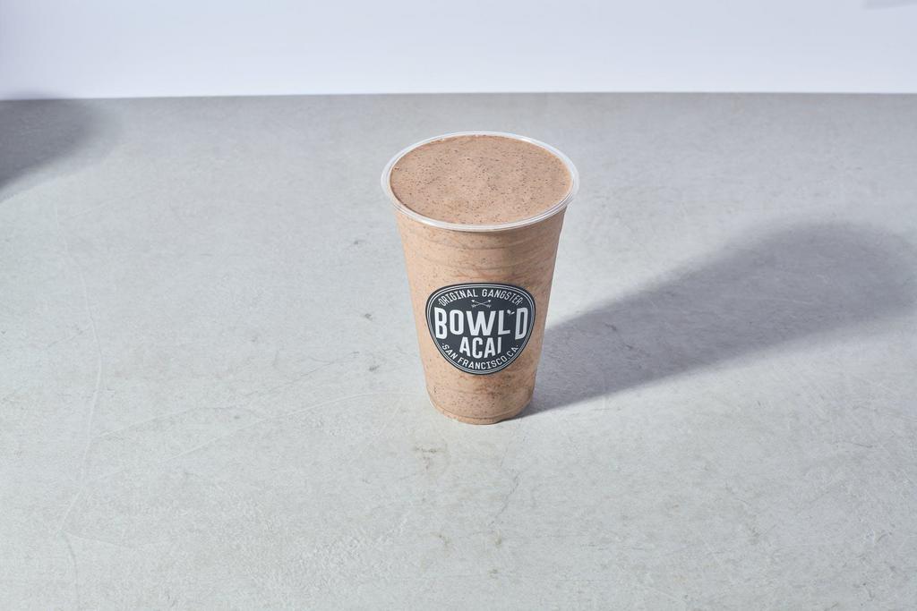 Rocket Fuel Smoothie · Coffee, banana, peanut butter, vanilla whey protein, chia seed, flaxseed, and house made almond milk. 