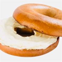 Cream Cheese Bagel · Boiled and baked round bread roll.