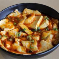 Chili Bean Fish & Tofu Rice 豆瓣魚片飯 · 