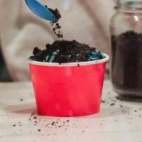 #1 Cookie Monster Creation · Staff created and delicious! Cookies ＆ Cream cookie dough, Cookie Monster ice cream, chocola...