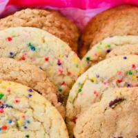 Cookie Box · One dozen freshly baked cookies. Mix and match flavors. Please be aware, Cookie Box orders m...