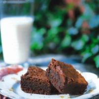 Brownie · bittersweet chocolate, butter, eggs, flour, salt, baking soda, baking powder, vanilla extract