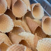 WAFFLE CONE PACK · Organic butter is carefully browned to add extra depth of flavor to our house-made waffle co...