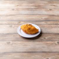 Pork Empanada small · Gluten free empanada filled with pulled pork, carrots, onions and sweet potatoes