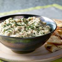 Baba Ganoush · Dip made from cooked eggplant.