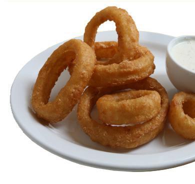 Beer Battered Onion Rings · With ranch.
