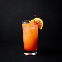Mozzeria Sunrise · Orange juice, lemonade and grenadine.