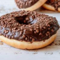 Regular Donut · Round glazed raised, round chocolate raised, round sugar raised, raised cinnamon crumb, rais...