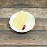 Tres Leches Slice · Chiffon layers soaked in 3 milks, vanilla mousse and fresh berries.