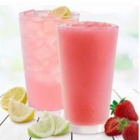 Fresh Strawberry Margarita Lemonade Mocktail · 