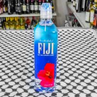 Fiji Water · 1 liter bottle.