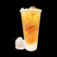Lychee on Lychee · Lychee black tea with lychee jelly.