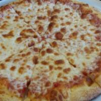 3 Cheese Pizza · Provolone, mozzarella and feta cheeses.