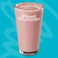 PBJ Smoothie · Peanut butter, strawberries, bananas, frozen yogurt, non-fat milk, vanilla.