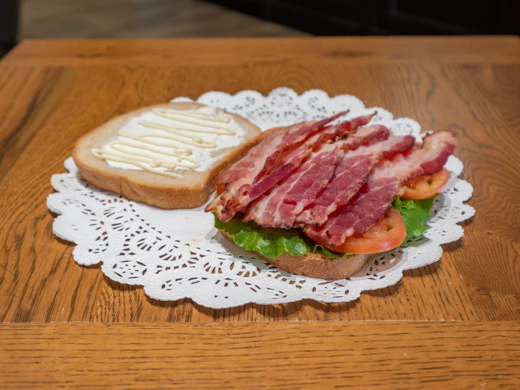 BLT Sandwich · Bacon, mayo, lettuce, tomato.