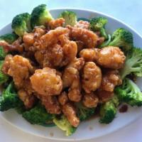 Orange Chicken · Hot and spicy. Comes with fried rice and fortune cookie. 