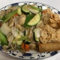 Chicken Chop Suey · Served with Fried or Steamed Rice & Fortune Cookie