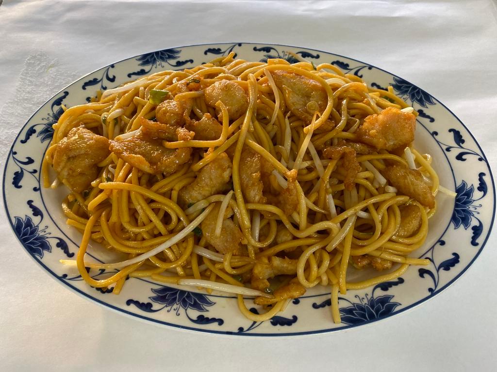 Chicken Lo Mein · Poultry. Egg noodle dish. Soft, round spaghetti like noodles