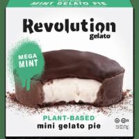 Mega Mint Mini Pie · Ingredients: Organic Gelato: Water, Tapioca syrup*,Cane sugar*, Cashews*, Coconut oil*, Gum ...