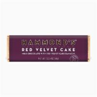 Red Velvet Cake Milk Chocolate · Craving freshly baked cake? Indulge with this decadent Belgian chocolate candy bar filled wi...