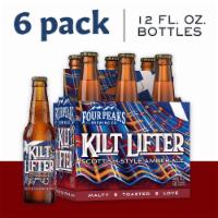 FOUR PEAKS KILT LIFTER 6 PACK 12 FL OZ. BOTTLES · Must be 21 to purchase. Four Peaks' flagship beer, Kilt Lifter is a dark, malty Scottish amb...