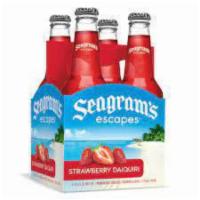 SEAGRAM'S ESCAPES STRAWBERRY DAQUIRI 4 PACK 11.2 FL OZ. BOTTLES · Must be 21 to purchase. Strawberry Daiquiri is made with juicy, bold strawberry flavor. Like...