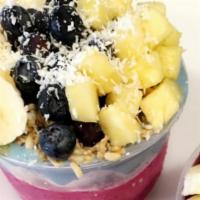 Berry Banana Bowl · Blended - acai, blueberries, strawberries, banana, almond milk topped - granola, blueberries...