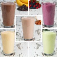 Protein Smoothie · Drink only comes in a large size and contains 20 g of protein.