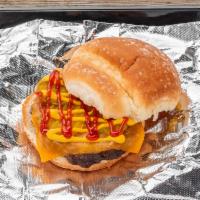 Cheeseburger  · Beef burger grilled to perfection and a slice of hot melted American cheese served with ketc...