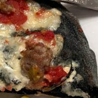 Carbone Classic Pinsa · Our Pinsa crust is enhanced with activated charcoal and whole grains. Some say it detoxes yo...
