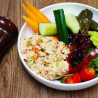 Tuna Poke Salad · Fresh Veggies, Tomatoes, Onions, Bell Peppers, Eggplant, Olive oil

Vegan, Vegetarian, Dairy...