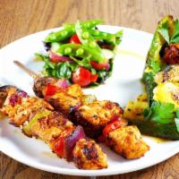 Keto Chicken Kebab · Tender chicken breast is seasoned and marinated with Authentic Mediterranean spices. Grilled...
