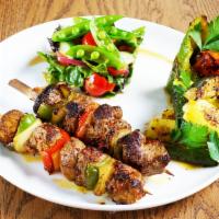 Keto Lamb Kebab  · Tender Lamb meat is seasoned and marinated with Authentic Mediterranean spices. Grilled to m...