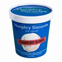 Strawberry Blondie by Humphry Slocombe Ice Cream · By Humphry Slocombe Ice Cream. Strawberry ice cream with white chocolate blondies. Contains ...