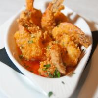 Sweet Heat Shrimp  · Fried jumbo shrimp tossed in our sweet heat sauce.